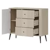 Comoda Larnaca VG03, 3 Sertare + Usa, 106x40x88 h cm, Pal Melaminat/MDF - Casmir picture - 3