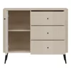 Comoda Larnaca VG03, 3 Sertare + Usa, 106x40x88 h cm, Pal Melaminat/MDF - Casmir picture - 4