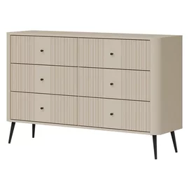 Comoda Larnaca VG04, 6 Sertare, 138x40x88 h cm, Pal Melaminat/MDF - Casmir