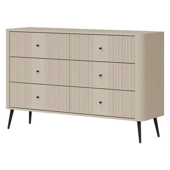 Comoda Larnaca VG04, 6 Sertare, 138x40x88 h cm, Pal Melaminat/MDF - Casmir picture - 2