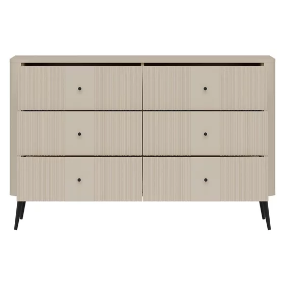 Comoda Larnaca VG04, 6 Sertare, 138x40x88 h cm, Pal Melaminat/MDF - Casmir picture - 4