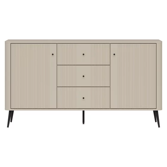 Comoda Larnaca VG05, 2 Usi 3 Sertare, 162x40x88 h cm, Pal Melaminat/MDF - Casmir picture - 1