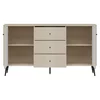 Comoda Larnaca VG05, 2 Usi 3 Sertare, 162x40x88 h cm, Pal Melaminat/MDF - Casmir picture - 4