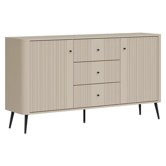 Comoda Larnaca VG05, 2 Usi 3 Sertare, 162x40x88 h cm, Pal Melaminat/MDF - Casmir picture - 5