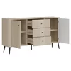 Comoda Larnaca VG05, 2 Usi 3 Sertare, 162x40x88 h cm, Pal Melaminat/MDF - Casmir picture - 6