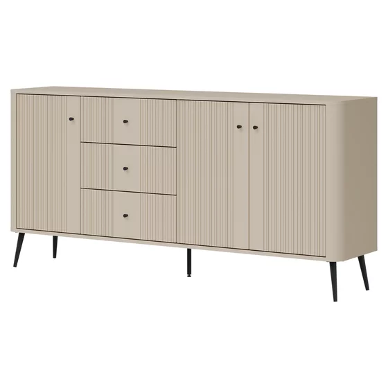 Comoda Larnaca VG06, 3 Usi 3 Sertare, 183x40x88 h cm, Pal Melaminat/MDF - Casmir picture - 3