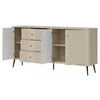 Comoda Larnaca VG06, 3 Usi 3 Sertare, 183x40x88 h cm, Pal Melaminat/MDF - Casmir picture - 4