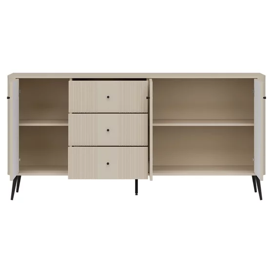 Comoda Larnaca VG06, 3 Usi 3 Sertare, 183x40x88 h cm, Pal Melaminat/MDF - Casmir picture - 5