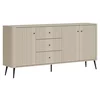 Comoda Larnaca VG06, 3 Usi 3 Sertare, 183x40x88 h cm, Pal Melaminat/MDF - Casmir picture - 6
