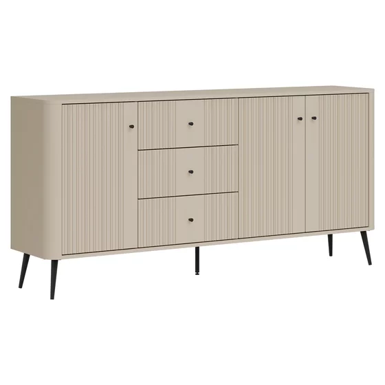 Comoda Larnaca VG06, 3 Usi 3 Sertare, 183x40x88 h cm, Pal Melaminat/MDF - Casmir picture - 6
