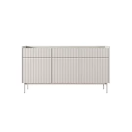 Comoda Level 3 Usi + 3 Sertare, 153-3S3D, 153x38x82.2 cm, MDF, Beige