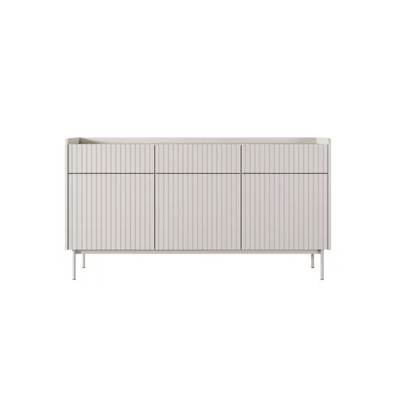 Comoda Level 3 Usi + 3 Sertare, 153-3S3D, 153x38x82.2 cm, MDF, Beige picture - 1
