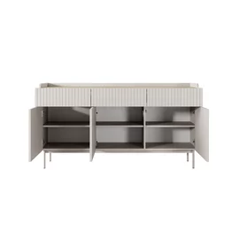 Comoda Level 3 Usi + 3 Sertare, 153-3S3D, 153x38x82.2 cm, MDF, Beige