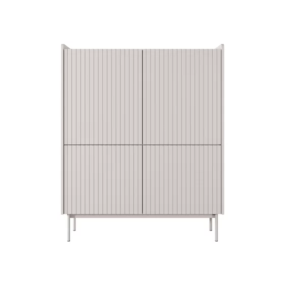 Comoda Level  4D, 103.2x38x126.2 cm, MDF, Beige picture - 1