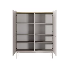 Comoda Level  4D, 103.2x38x126.2 cm, MDF, Beige