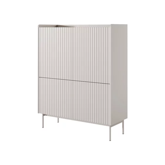 Comoda Level  4D, 103.2x38x126.2 cm, MDF, Beige picture - 3