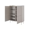 Comoda Level  4D, 103.2x38x126.2 cm, MDF, Beige picture - 4
