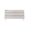 Comoda Level 6 Sertare, 153-6S, 153x38x82.2 cm, MDF, Beige picture - 2