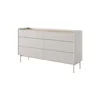Comoda Level 6 Sertare, 153-6S, 153x38x82.2 cm, MDF, Beige picture - 3