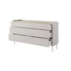 Comoda Level 6 Sertare, 153-6S, 153x38x82.2 cm, MDF, Beige picture - 4