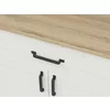 Comoda Loksa, 2 Usi + Sertar, 102x37x99 cm, Pal Melaminat, Pin Alb/Stejar Gradson picture - 3