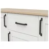 Comoda Loksa, 3 Usi  + Sertar, 148x43x99 cm, Pal Melaminat, Pin Alb/Stejar Gradson picture - 3