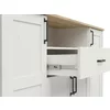 Comoda Loksa, 4 Usi  + Sertar, 194x43x99 cm, Pal Melaminat, Pin Alb/Stejar Gradson picture - 4