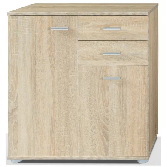  Comoda Mike 2, 2T2S, 71x35x75 cm, Stejar Sonoma picture - 1