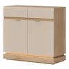 Comoda Milton 2 Usi ML02, 95x40.5x88 h cm, Pal Melaminat/MDF, Stejar Cremona/Casmir picture - 1