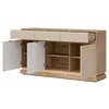 Comoda Milton 3 Usi+3 Sertare ML03, 163.5x40.5x88 h cm, Pal Melaminat/MDF, Stejar Cremona/Casmir picture - 2