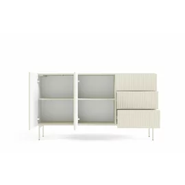 Comoda Muti 147, 2 Usi + 3 Sertare, 147x39.8x81.2 h cm, Riflaj MDF, Casmir