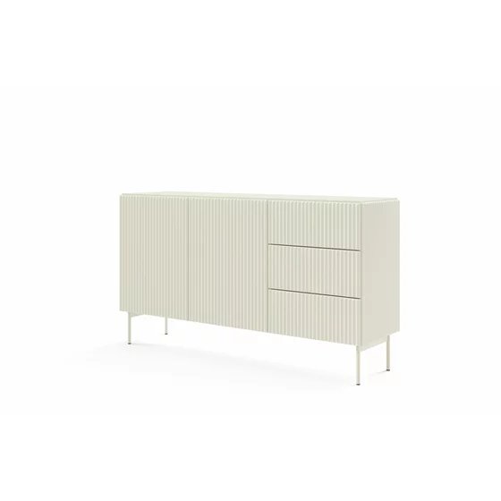 Comoda Muti 147, 2 Usi + 3 Sertare, 147x39.8x81.2 h cm, Riflaj MDF, Casmir picture - 3