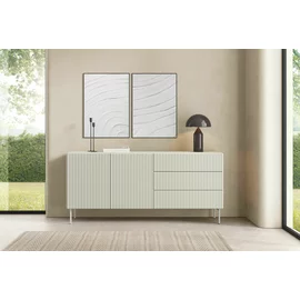 Comoda Muti 177, 2 Usi + 3 Sertare, 177x39.8x81.2 h cm, Riflaj MDF, Casmir