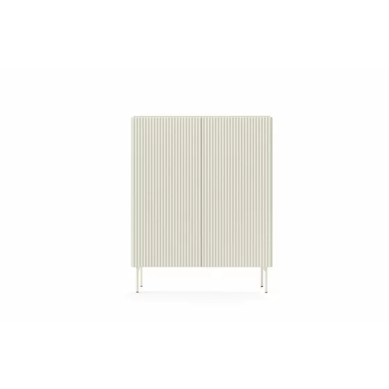 Comoda Muti 2 Usi, 98.6x39.8x123 h cm, Riflaj MDF, Casmir picture - 1