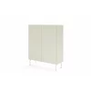 Comoda Muti 2 Usi, 98.6x39.8x123 h cm, Riflaj MDF, Casmir picture - 4