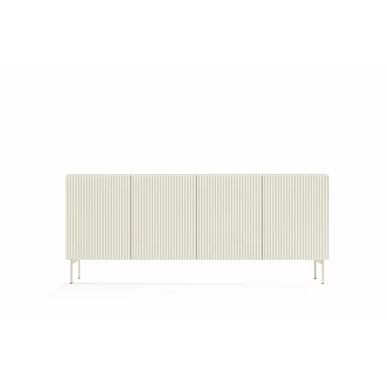 Comoda Muti 4 Usi, 195.2x39.8x81.2 h cm, Riflaj MDF, Casmir picture - 1