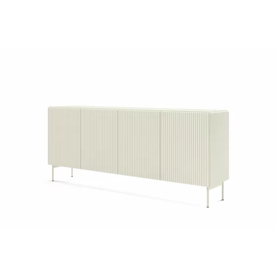 Comoda Muti 4 Usi, 195.2x39.8x81.2 h cm, Riflaj MDF, Casmir picture - 4