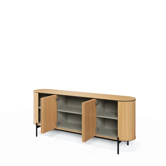 Comoda Rotto, RT-04 4D-200,200x46x82 cm, Stejar Vicenza picture - 3