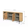 Comoda Rotto, RT-04 4D-200,200x46x82 cm, Stejar Vicenza picture - 5