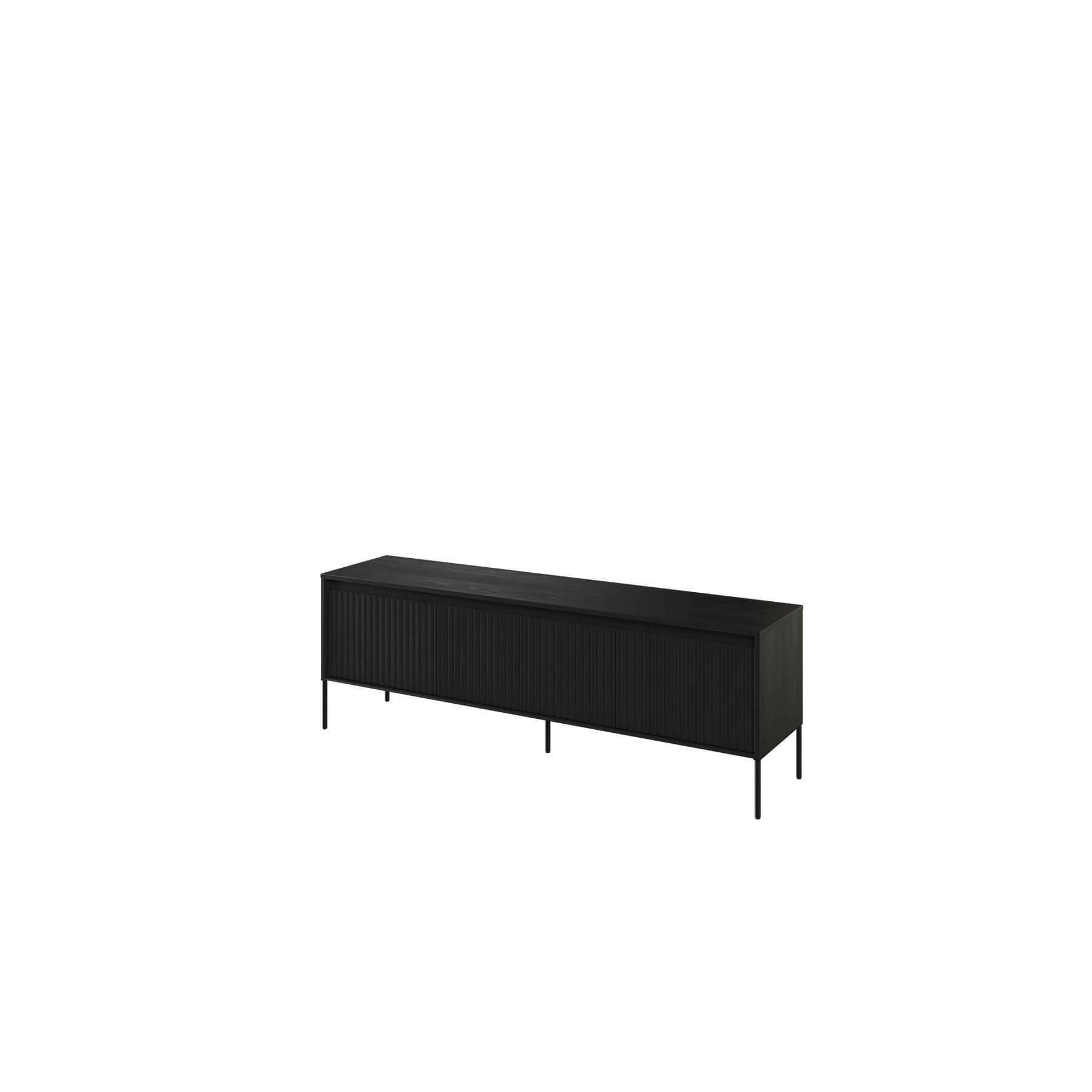 COMODA RTV TREND TR-05 4D, 167X40X56 CM, NEGRU