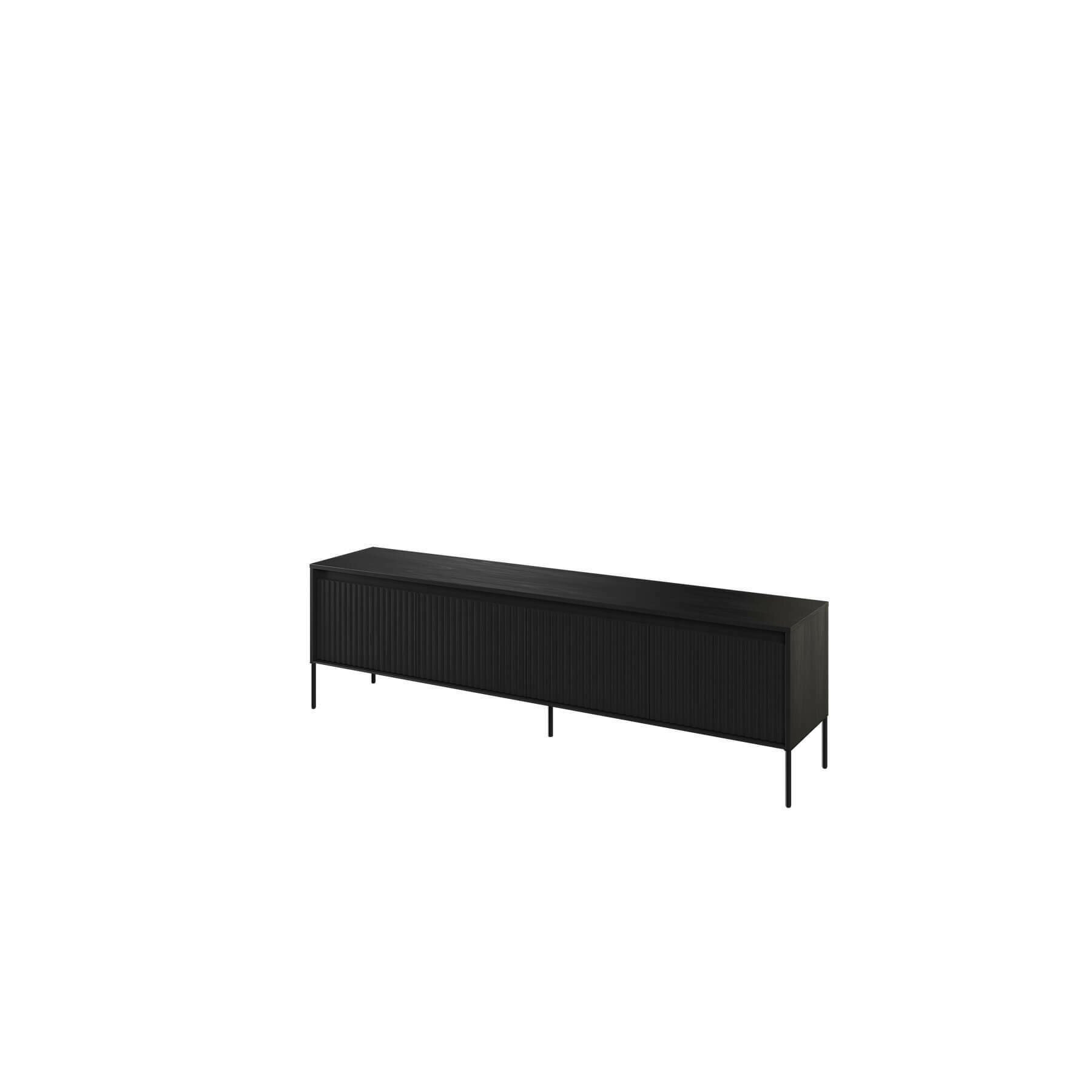 COMODA RTV TREND TR-06 4D, 193X40X56 CM, NEGRU