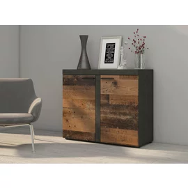 Comoda Rumba 2F 97x40x82 cm, Pal Melaminat, Matera/OldWood,  OLDMAT21