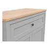 Comoda Salga, 2 Usi + Sertar, 89.5x40.5x93.5 cm, Pal Melaminat, Gri Arctic/Stejar Artisan picture - 5