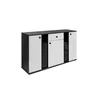 Comoda Salsa, 140x40x80 cm, Front MDF, WH/MAT20, Negru/Alb picture - 1