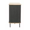 Comoda String 2 Usi Glisante, 100x40x75 cm, Pal Melaminat, Stejar Natur/Negru picture - 2