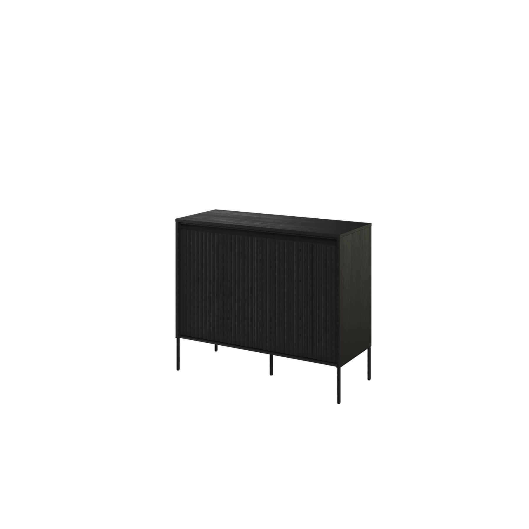 COMODA TREND TR-02 2D, 98X40X83 CM NEGRU