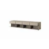 Comoda TV 4 Usi Rabatabile + 4 Sertare, Cross,  225x40x48 cm, Pal Melaminat, Beige Congo picture - 2