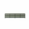 Comoda TV 4 Usi Rabatabile + 4 Sertare, Cross,  225x40x48 cm, Pal Melaminat, Verde Pin picture - 4