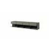 Comoda TV 4 Usi Rabatabile + 4 Sertare, Cross,  225x40x48 cm, Pal Melaminat, Verde Pin picture - 2
