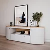 Comoda TV cu 2 Usi  + Sertar, Sambuca, 180x44x61 cm, Stejar Coast Evoke/Gri picture - 1
